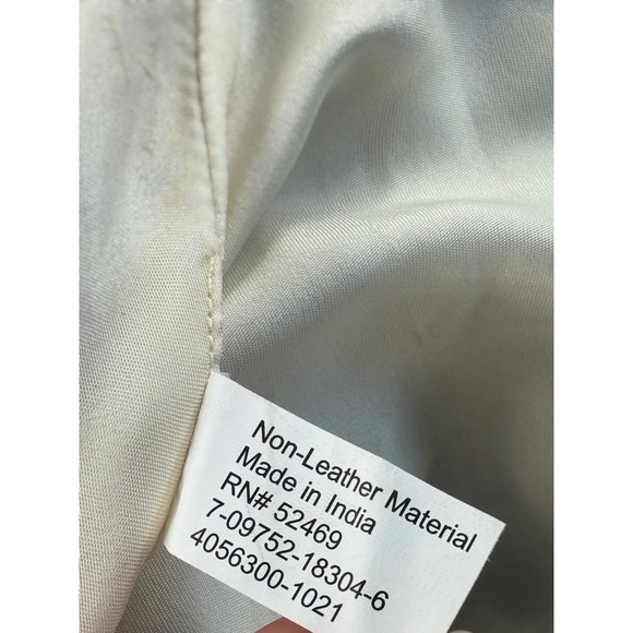 Striped Fringe Tote Bag Bohemian Purse Black Cream Woven Rope Handles - Picture 8 of 8